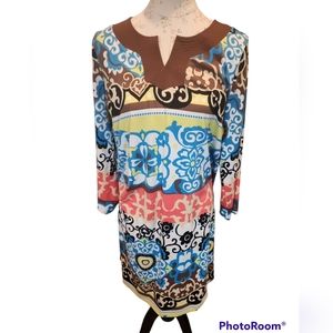 Island Republic Tropical Island Cruise Dress Large